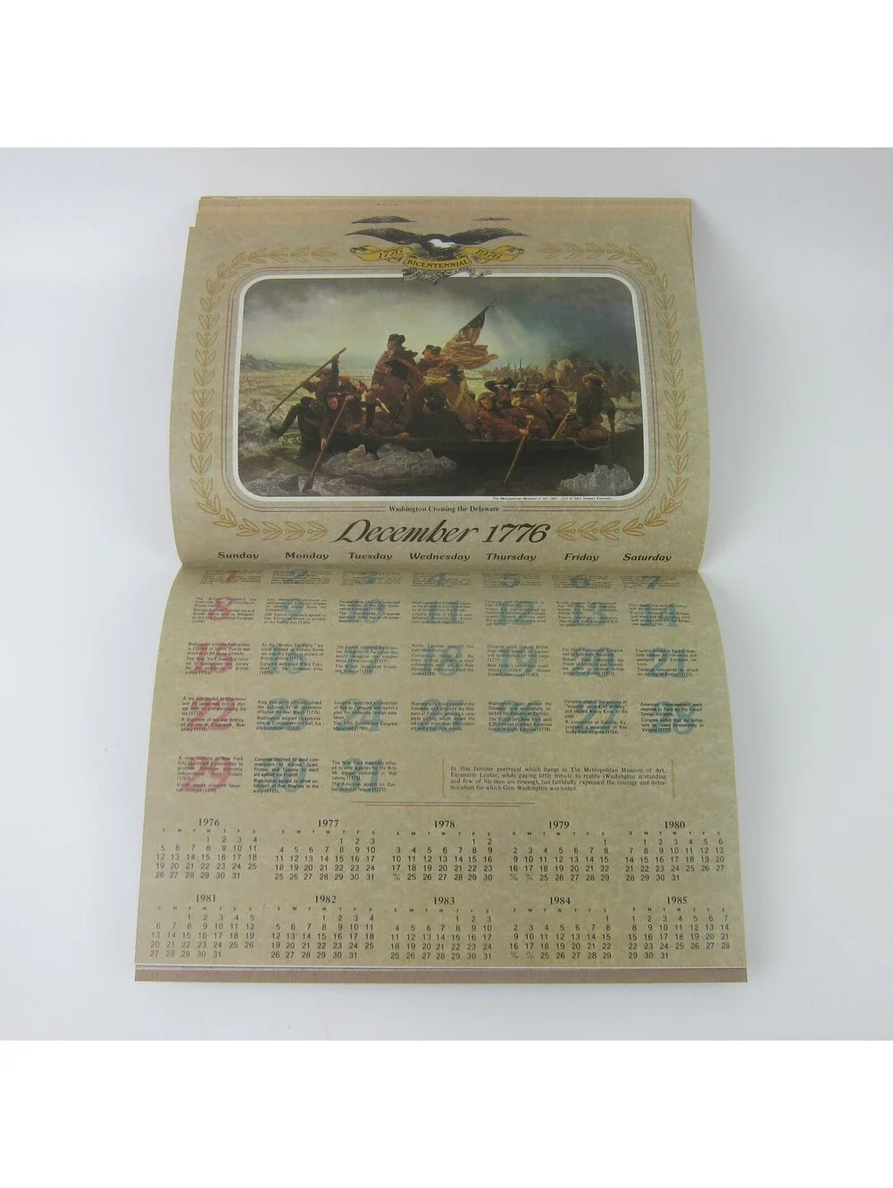Vintage United States of America 200th Anniversary Calendar & Almanac 1976 RARE